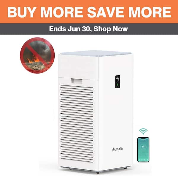 Edendirect 4555 sq. ft. True HEPA Air Purifier for Home with 3-Layer Filter, Laser Dust Sensor, 24db for Sleep Mode, Child Lock