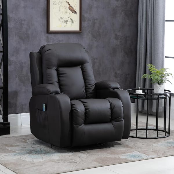 heated vibrating leather recliner