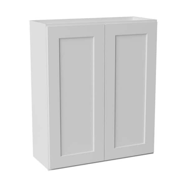 30 in. W x 12 in. D x 36 in. H Ready to Assemble Solid Wood Shaker Wall Kitchen Cabinet in White