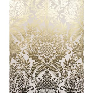 Bernadette Gold Damask Gold Wallpaper Sample