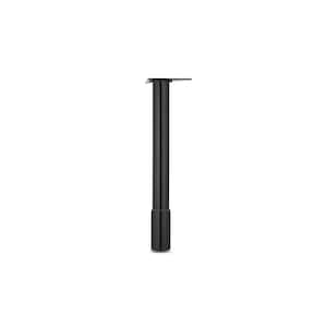 22 1/2 in. (570 mm) Black Steel Adjustable Round Table Leg