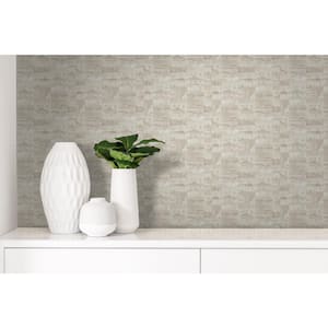 Concrete Cream Paper Non-Pasted Strippable Wallpaper Roll (Cover 60.75 sq. ft.)