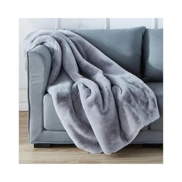 CONGE IMPORT LLC Gray Modern Decorative Throw Blanket Polyester Material is Soft and Comfortable, A Must-Have for Home Decoration