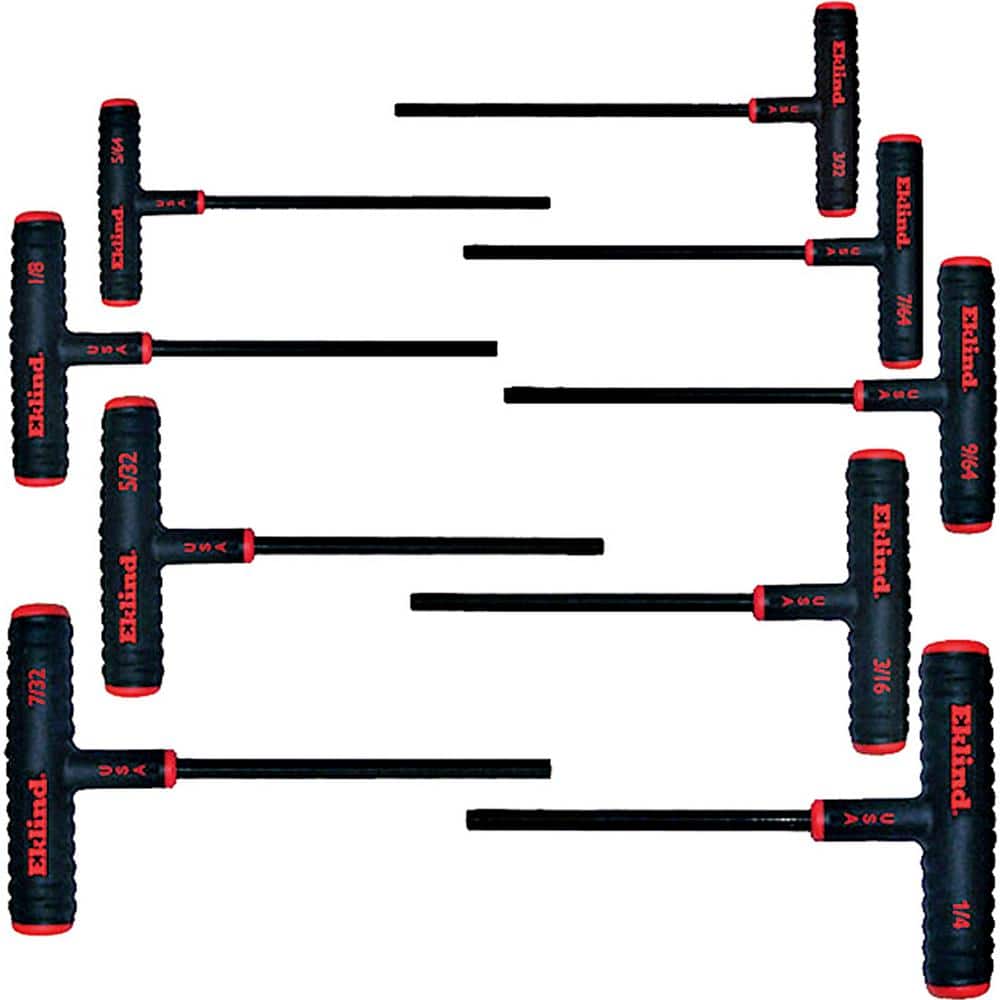 6 in. Series Power-T T-Handle Hex Key Set with Pouch Sizes 5/64 in. to 1/4 