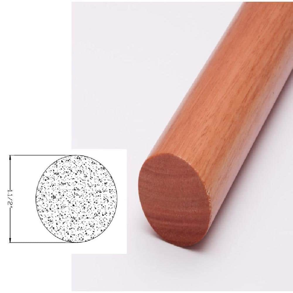 Hardwood Round Dowel - 72 in. x 1.25 in. - Sanded and Ready for Finishing -  Versatile Wooden Rod for DIY Home Projects