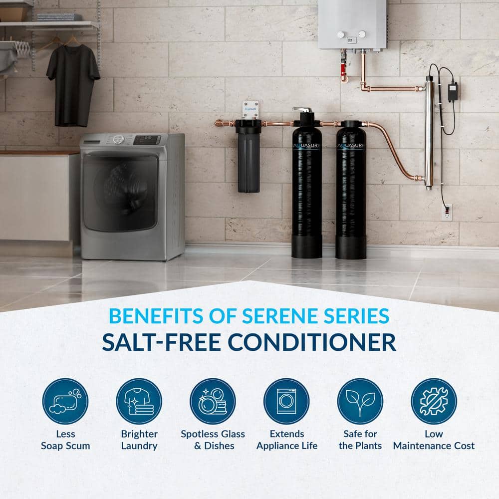 Serene Lite Black Whole House Water Filtration System