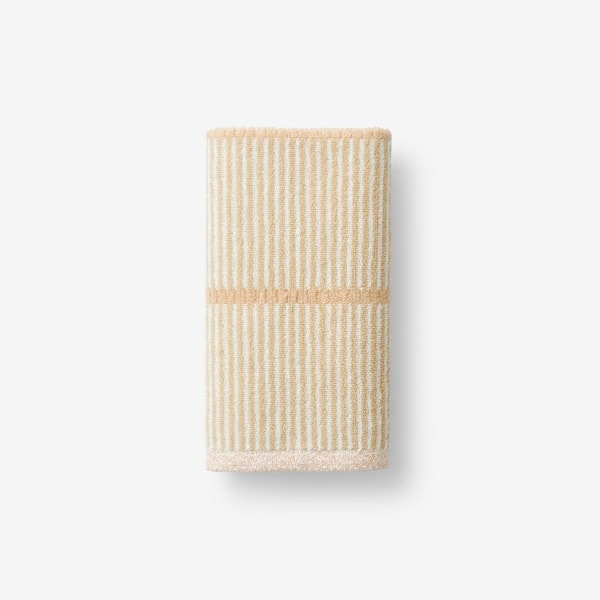 The Company Store Company Cotton Narrow Stripe Reversible Linen Cotton Hand Towel