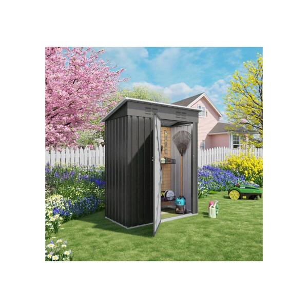 Luxury Quality Modern 5 ft. W x 3 ft. D Metal Tool Shed with