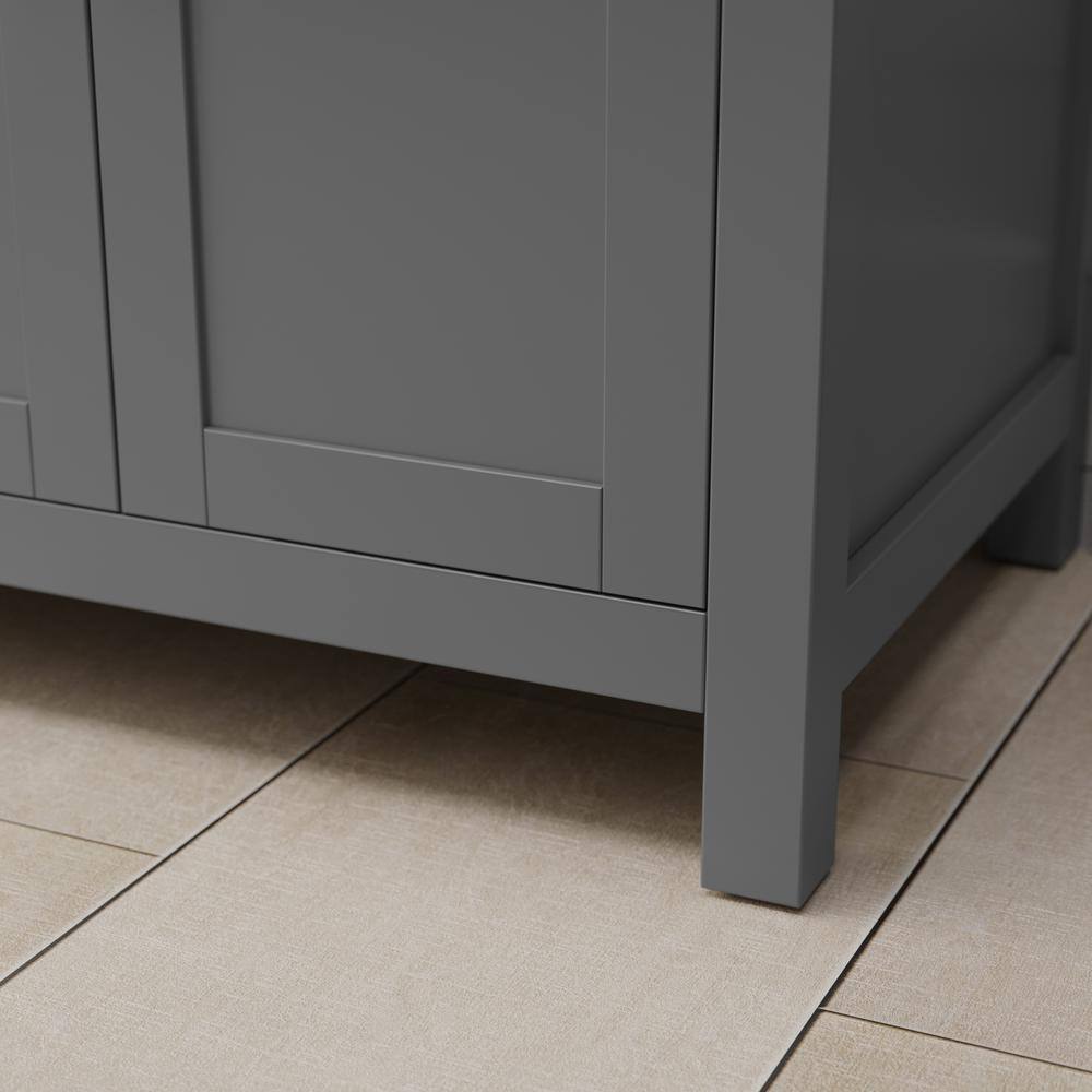Beckett 72" Dark Gray Freestanding Double Bathroom Vanity