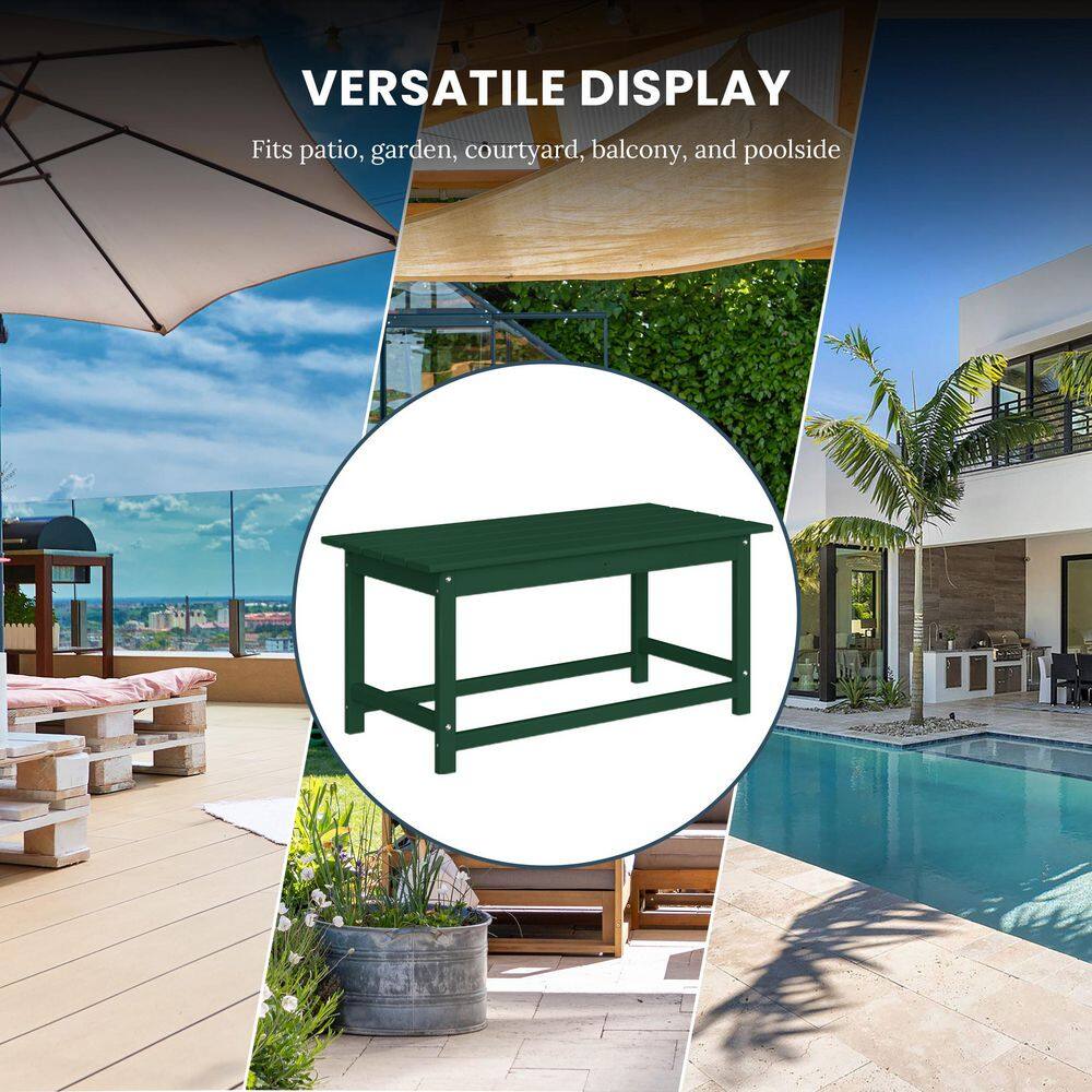 Lime Green Poly Adirondack Outdoor Coffee Table