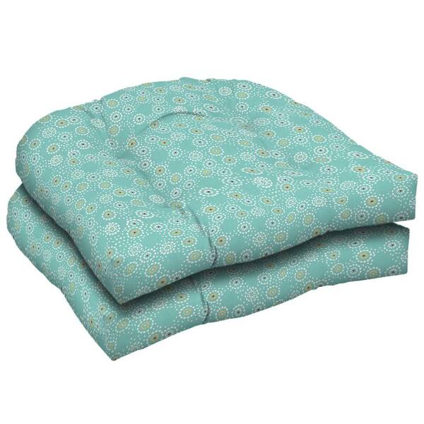 Arden Beachside Malika Pool Wicker Tufted Seat Pad (Pack Of 2)-DISCONTINUED