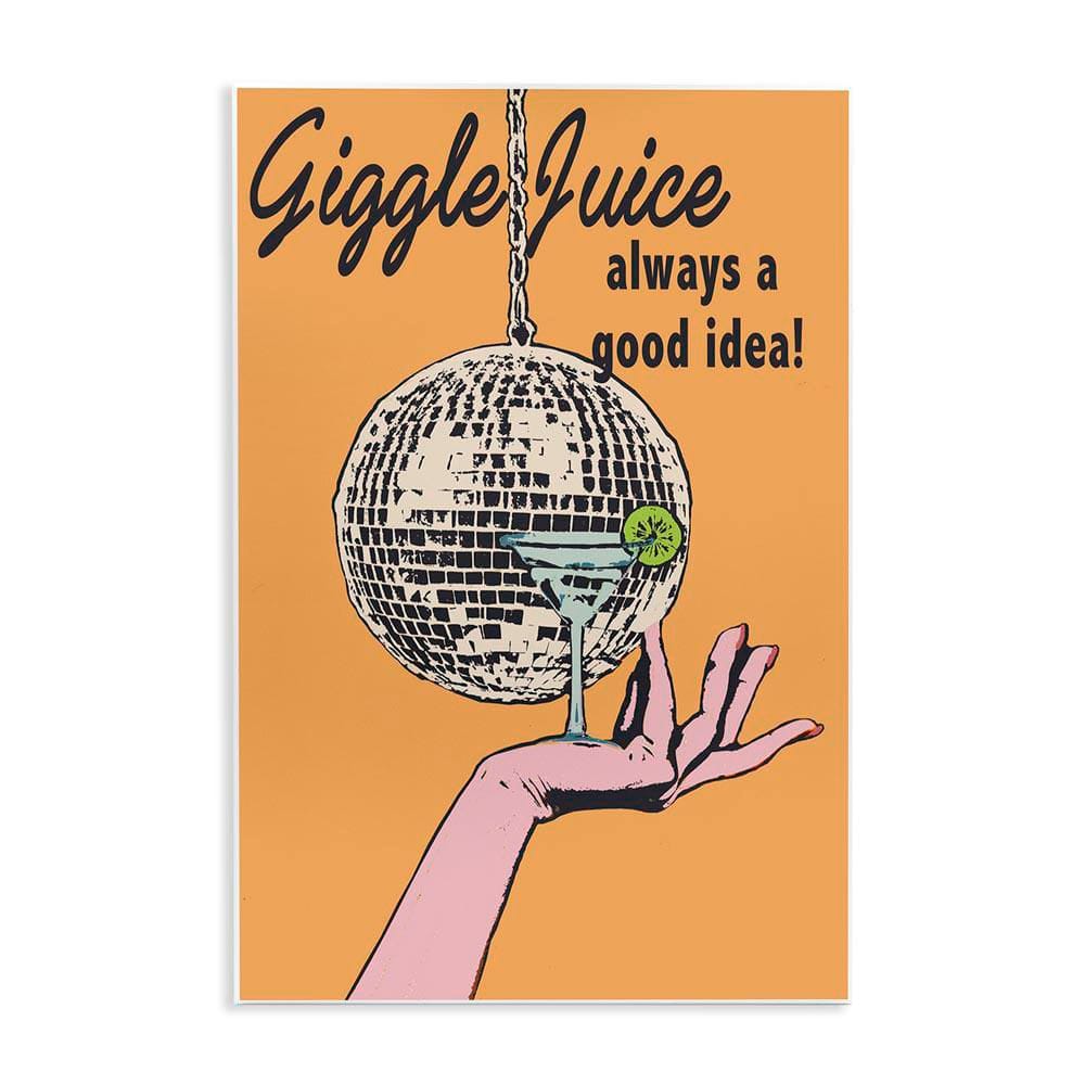 Giggle Juice Cocktail by Graffi*tee Studios Unframed Food Graphic Art Print 15 in. x 10 in. price history on PriceWatchPro