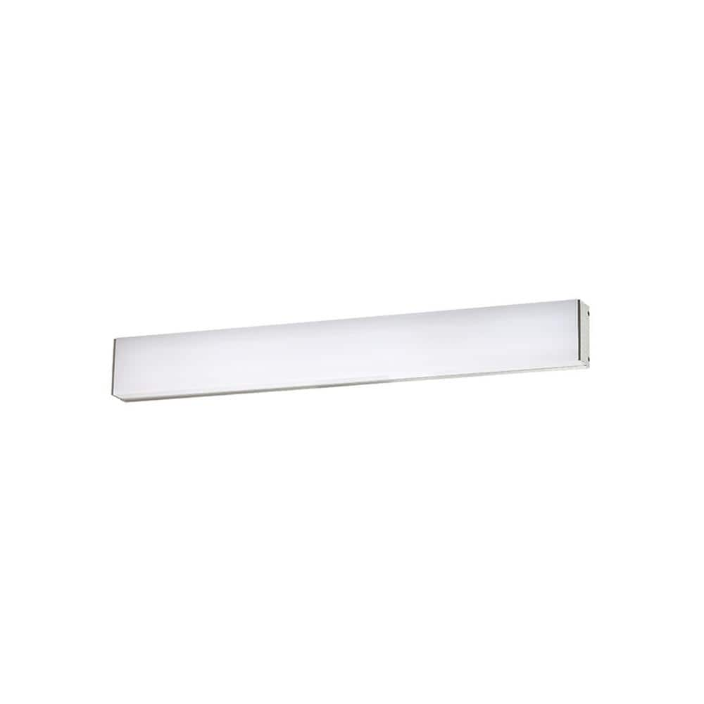 WAC Lighting Strip 24 in. Brushed Aluminum LED Vanity Light Bar and Wall  Sconce, 3000K WS-63724-30-AL - The Home Depot