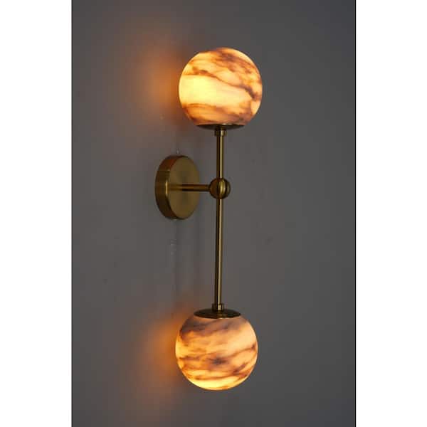 20 in. 2-Light Matte Black Wall Sconce, Vanity light, Modern Wall Light for Living Room, Bathroom, Bedroom