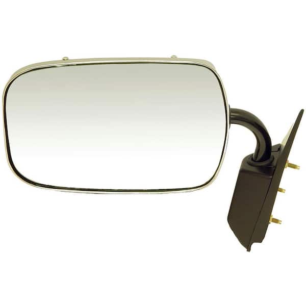 Dorman Side View Mirror - Left, Manual, Chrome + Black