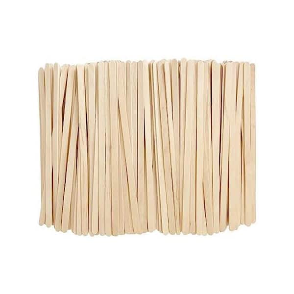 Natural Wood Brown Disposable Birch Wooden Coffee Stirrers Disposable Tableware 1000 Per Case Smooth Ends Eco-Friendly