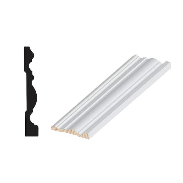 Woodgrain Millwork C522 9/16 in. x 3-1/2 in. x 204 in. Primed Wood Finger-Jointed Casing