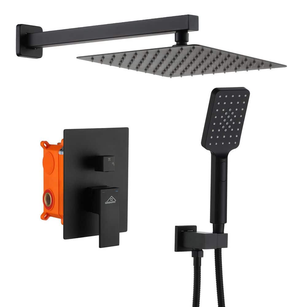 CASAINC 1Spray Patterns 10 in. Wall Mounted Rainfall Dual Shower Heads