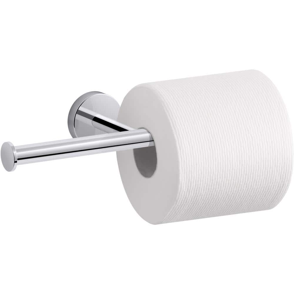 Polished Chrome Double Toilet Paper Holder