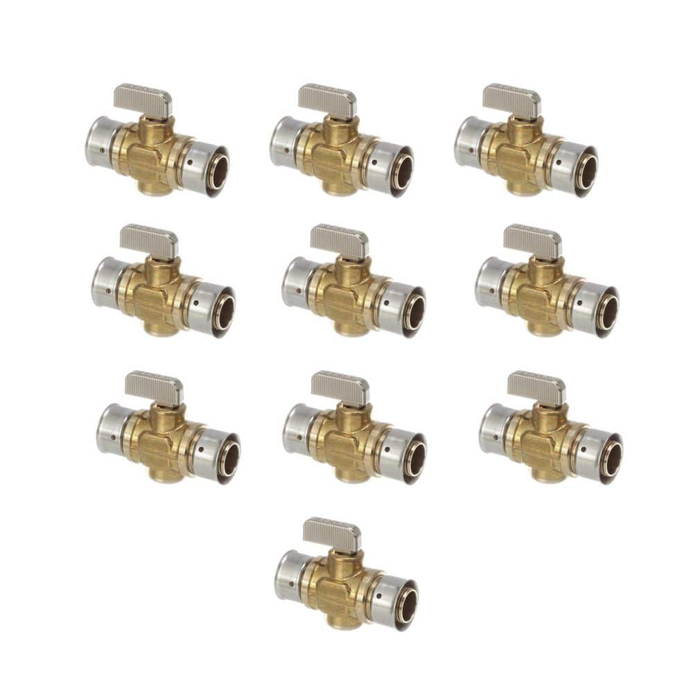 Viega PureFlow 3/4 in. Press Zero Lead Brass Ball Valve (10-Pack