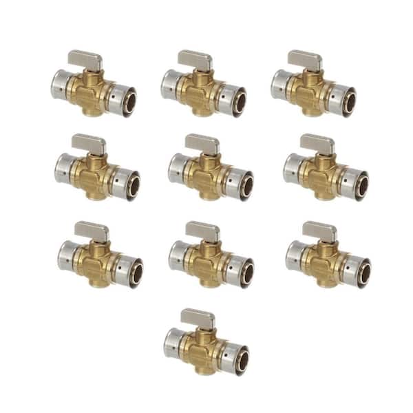 Viega PureFlow 3/4 in. Press Zero Lead Brass Ball Valve (10-Pack)