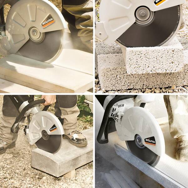 Evolution Power Tools - 15 Amp 12 in. Corded Portable Concrete Saw