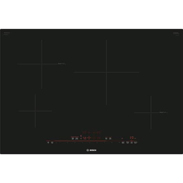 Bosch 800 Series 30 in. Induction Cooktop in Black with 4 Elements