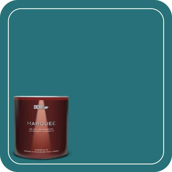 BEHR MARQUEE 1 qt. #520D-7 Mosaic Tile Matte Interior Paint & Primer