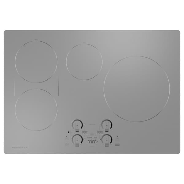 Monogram 30 in. Smart Smooth Induction Touch Control Cooktop in Stainless Steel with 4 Elements