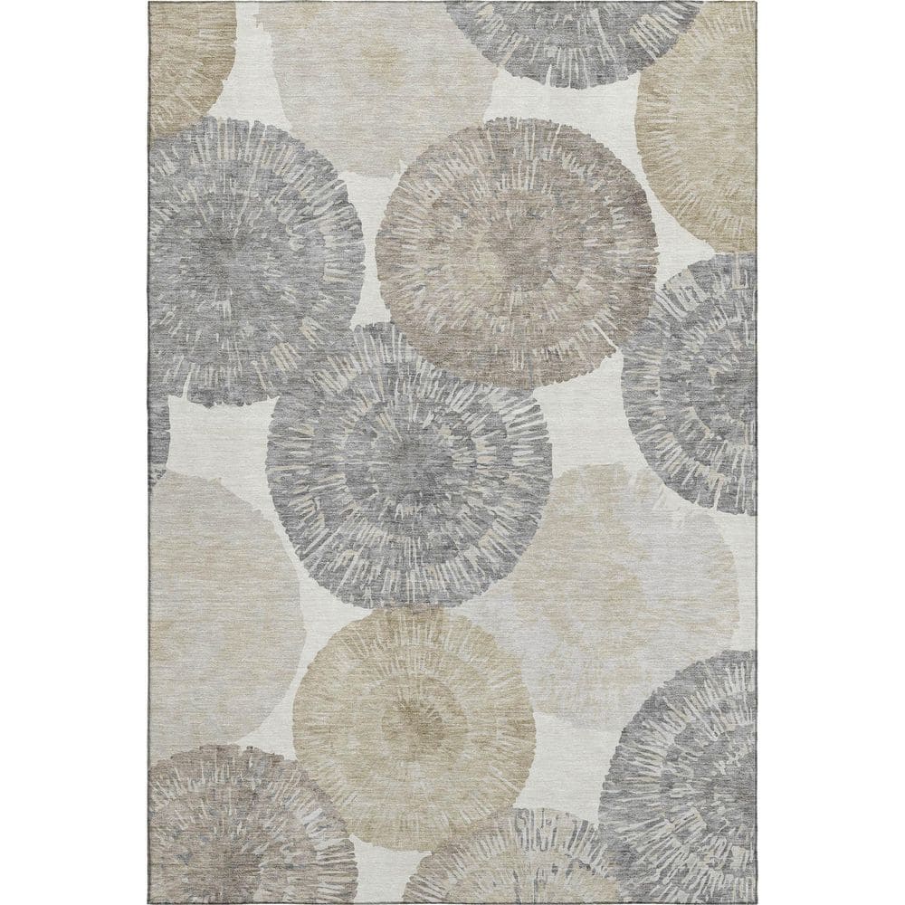 Mayfield Premium Machine Washable Abstract AMF2351 Linen 5 ft. x 7 ft. 6 in. Area Rug price history on PriceWatchPro