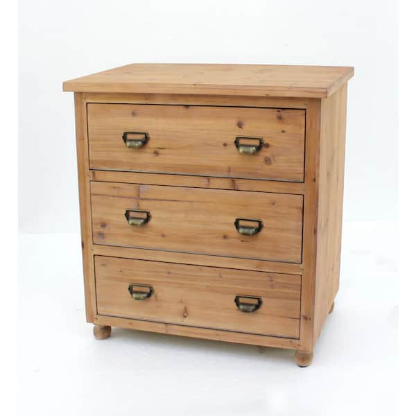 Brown Wood 3 Drawer Storage Cabinet Af, Wooden Drawer Storage Cabinet