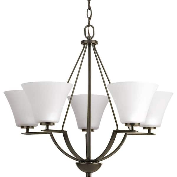 Progress Lighting Bravo 9-Light Antique Bronze Transitional Chandelier