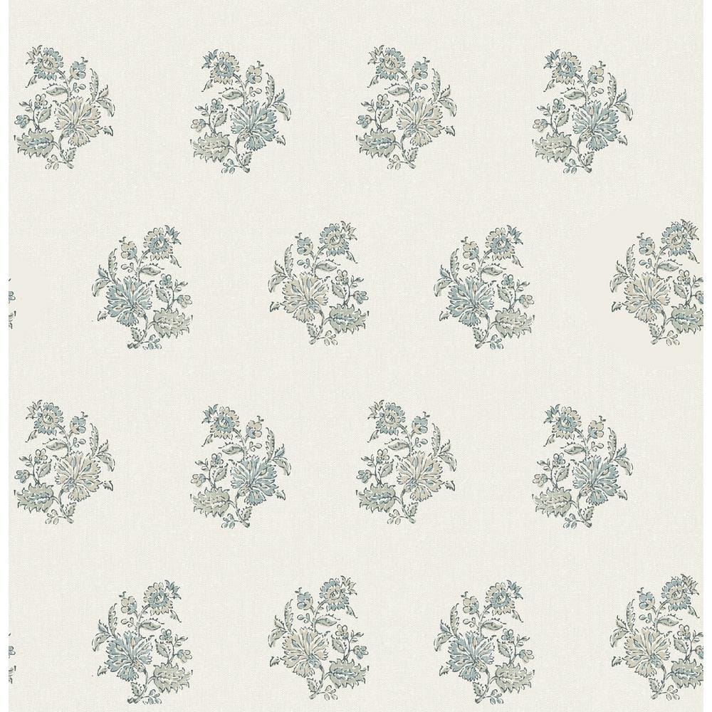 Erin Gates Green Overbrook Sage Bouquet Toss Wallpaper Sample
