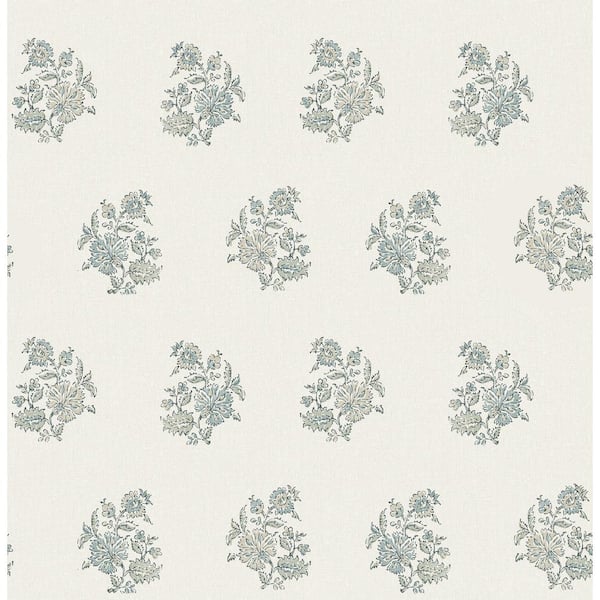Erin Gates Green Overbrook Sage Bouquet Toss Wallpaper Sample