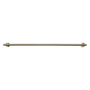 Thicken SUS 304 Stainless Steel 36 in. Wall Mounted Towel Bar Bath Hardware Accessory Single Towel Rod in Gold