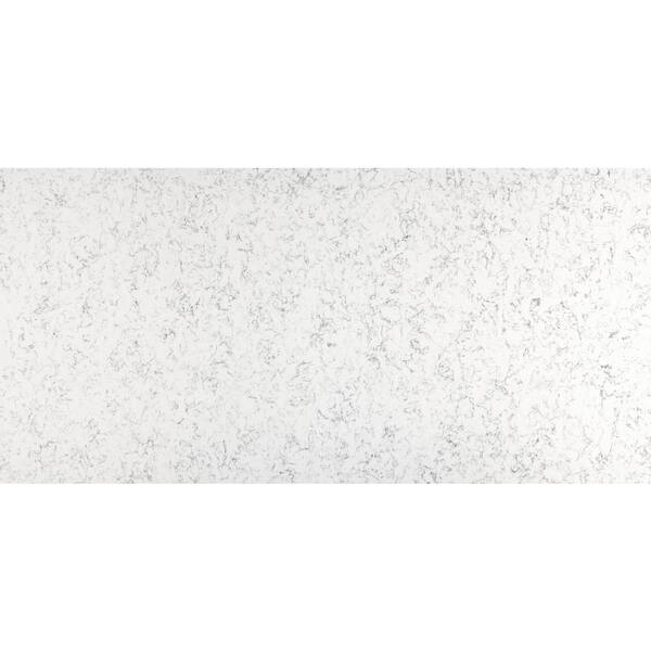 Transolid Silestone 57.5 in. W x 22.25 in. D Quartz White