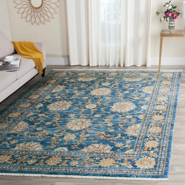 Vintage Persian 10 ft. x 13 ft. Turquoise/Multi Persian Area Rug