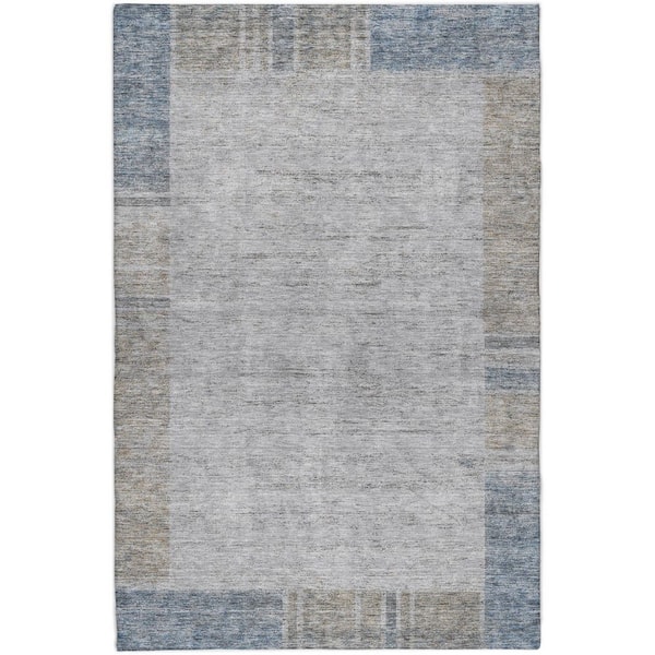 Dream Shag Premium Machine Washable Abstract ADS695 Taupe 10 ft. x 14 ft. Area Rug
