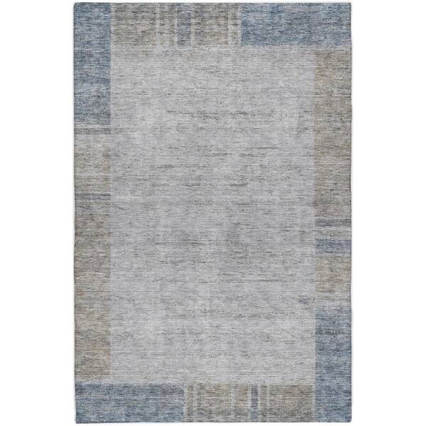 Dream Shag Premium Machine Washable Abstract ADS695 Taupe 9 ft. x 12 ft. Area Rug