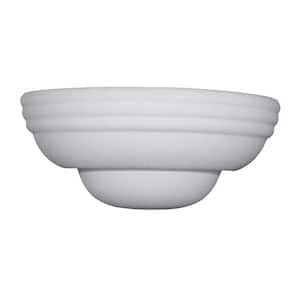 Iva 12.5 in. 1-Light White Contemporary Transitional Wall Sconce with Paintable Ceramic White Shade