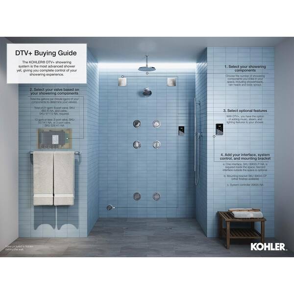 KOHLER DTV Interface Mounting Bracket in Vibrant Polished