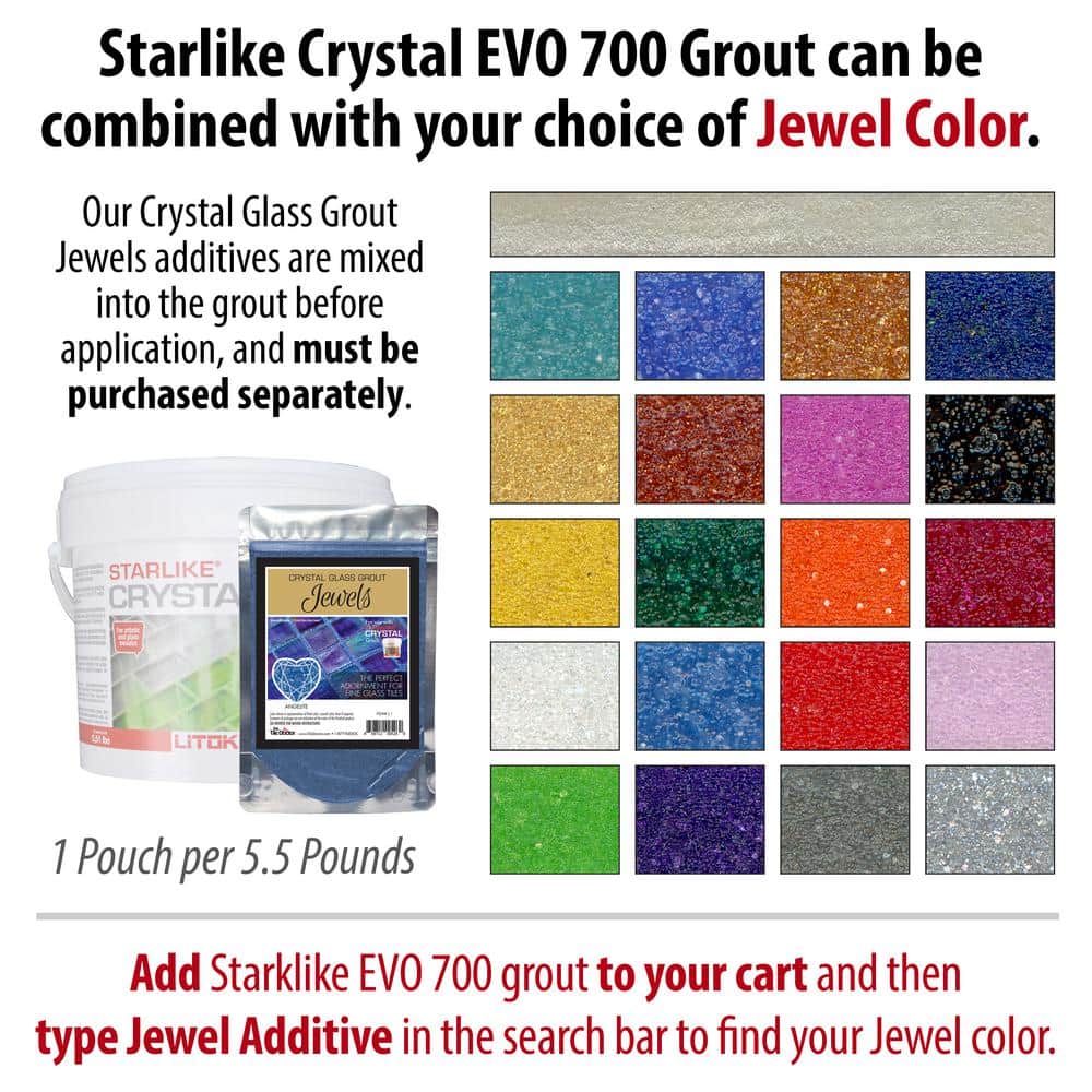 Starlike Crystal EVO 11 lbs Translucent Glass Epoxy Grout