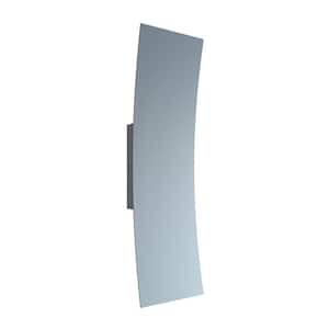 Sadie 18 in. 2-Light Textured Grey LED Wall Sconce