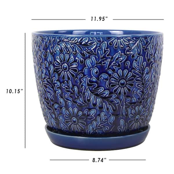 ANNIE BLAUWPOT TENCATE（アン　ブラウポット　テン　カーテ） Antique Blue Transfer Ware Teapot with English Scene 8 Cups