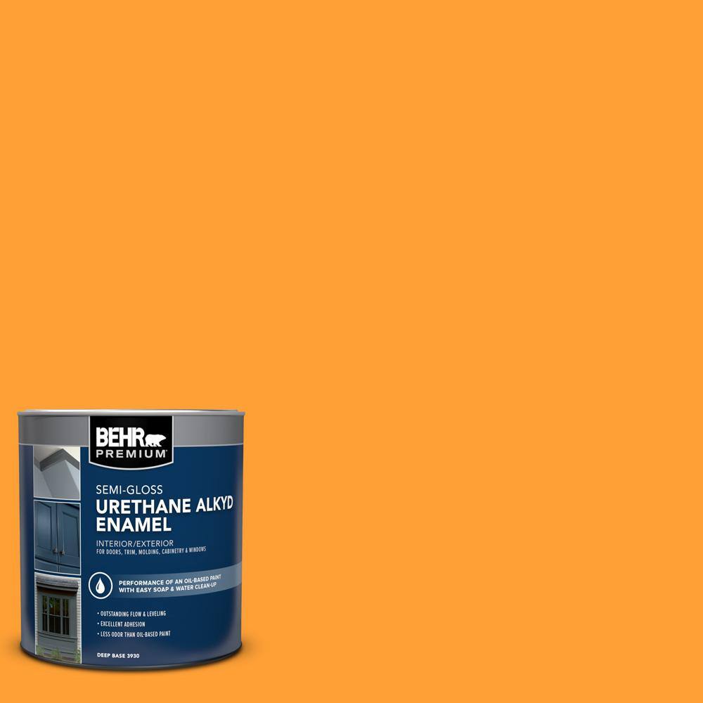 1 qt. #P250-7 Blazing Bonfire Semi-Gloss Enamel Urethane Alkyd Interior/Exterior Paint price history on PriceWatchPro