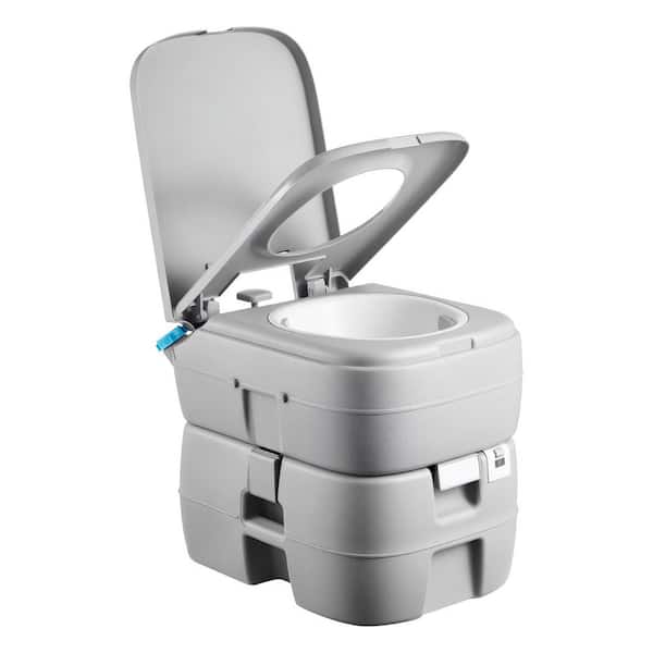 Portable Toilet, 7.9 Gal. Tank, 200 Flushes, Camping Toilet for Adults, Outdoor Potty with Non-Electric Waterless Toilet