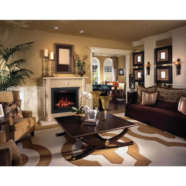 Classic Flame 32 in. Ventless Infrared Electric Fireplace Insert with Safer  Plug 32II042FGL - The Home Depot