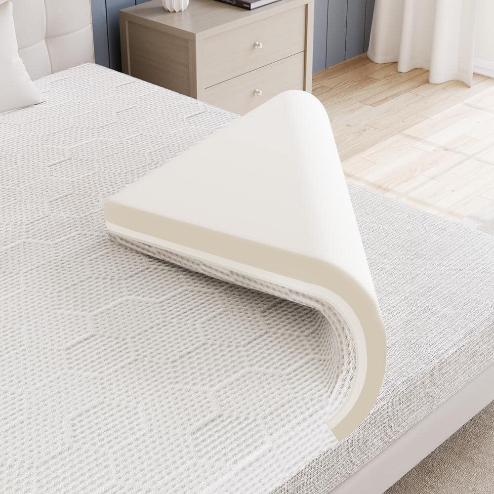 3 in. Twin Size Gel Memory Foam Ventilated, Ultra Soft Mattress Topper -  GOJANE, Twin-Mattress