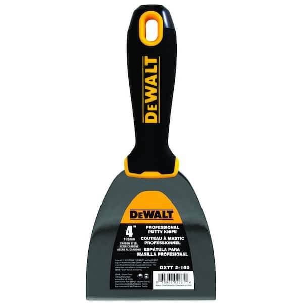 DEWALT 4 in. Stainless Steel Hammer-End Joint Knife with Soft Grip Handle