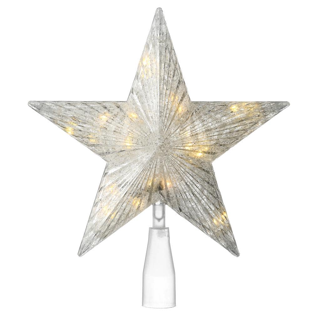 National Tree Company 10 in. Star Tree Topper with 20 Dual Color (R ...